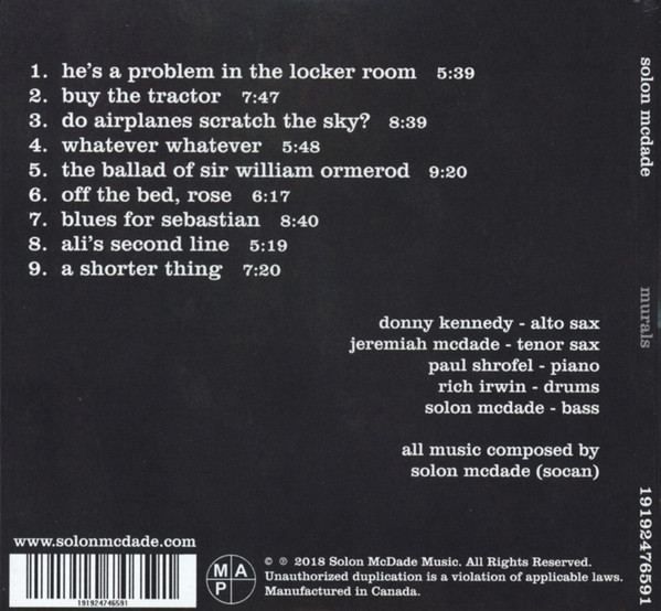 Solon McDade - Murals (CD, Album) (Mint (M)) - Image 4