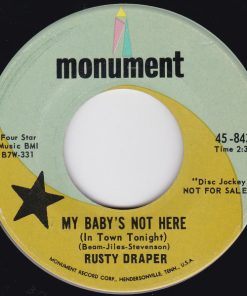 Rusty Draper - My Baby's Not Here (In Town Tonight) / Puppeteer (7", Single, Promo, Ind) (Very Good (VG))
