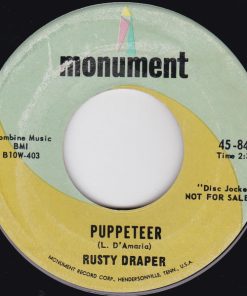 Alternative view of Rusty Draper - My Baby's Not Here (In Town Tonight) / Puppeteer (7", Single, Promo, Ind) (Very Good (VG))
