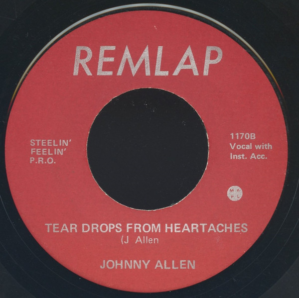 Johnny Allen (8) - Steelin' Feelin' (7") (Very Good Plus (VG+)) - Image 2