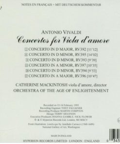 Alternative view of Antonio Vivaldi, Catherine Mackintosh, Orchestra Of The Age Of Enlightenment - Viola D'amore Concertos (CD, Album) (Near Mint (NM or M-))