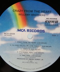 Bellamy Brothers - Crazy From The Heart (LP, Album) (Mint (M)) - Image 4
