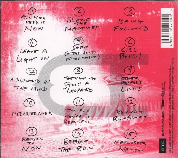 Duran Duran - All You Need Is Now (CD, Album, RE, Dig) (Near Mint (NM or M-)) - Image 2