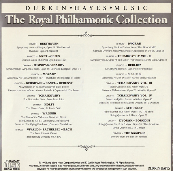 Georges Bizet / Edvard Grieg, Royal Philharmonic Orchestra Conducted By Mark Ermler - Carmen Suites No.1&2 / Peer Gynt Suites No.1&2 (CD, Comp) (Near Mint (NM or M-)) - Image 2