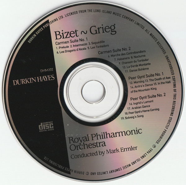 Georges Bizet / Edvard Grieg, Royal Philharmonic Orchestra Conducted By Mark Ermler - Carmen Suites No.1&2 / Peer Gynt Suites No.1&2 (CD, Comp) (Near Mint (NM or M-)) - Image 5