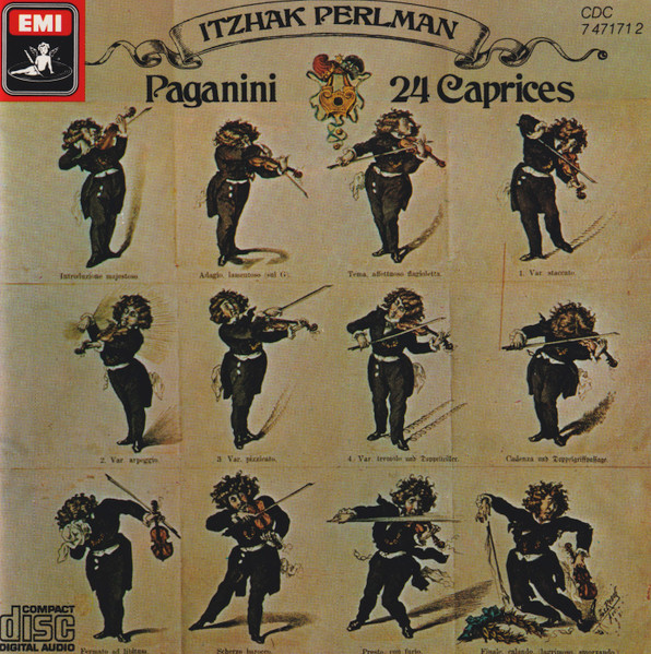 Niccolò Paganini, Itzhak Perlman - 24 Caprices (CD, Album, RE) (Near Mint (NM or M-))