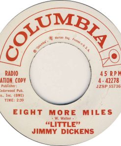 Alternative view of Little Jimmy Dickens - Twenty Cigarettes / Eight More Miles (7", Single, Promo) (Good Plus (G+))
