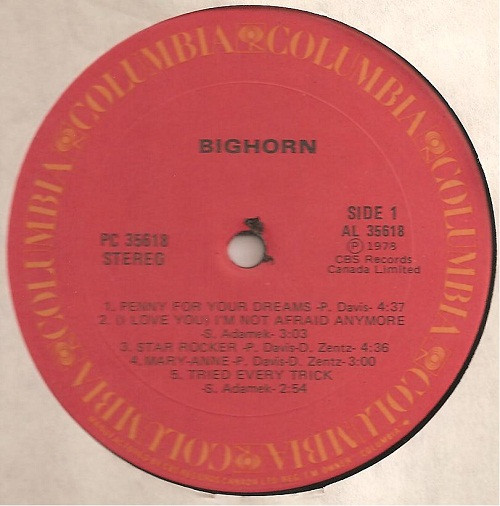 Bighorn - Bighorn (LP, Album) (Mint (M)) - Image 3