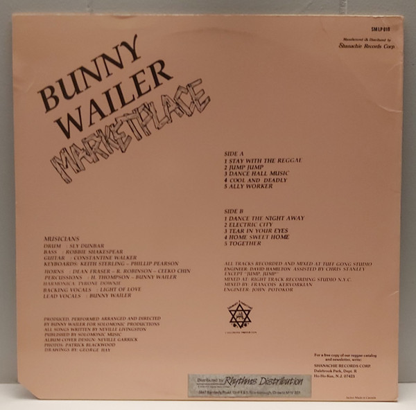 Bunny Wailer - Marketplace (LP, Album) (Mint (M)) - Image 2