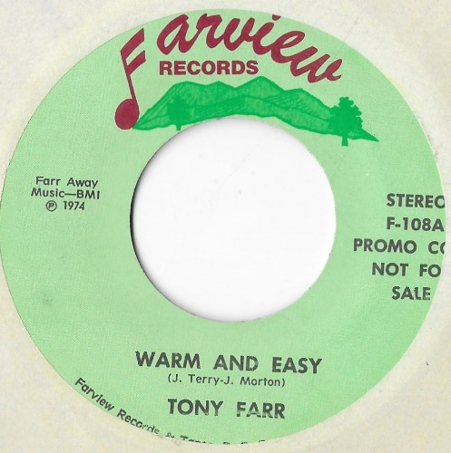 Tony Farr - Warm And Easy / Crazy Arms (7", Promo) (Very Good Plus (VG+))