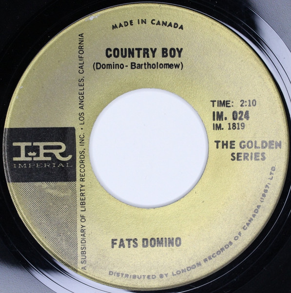 Fats Domino - My Blue Heaven / Country Boy (7", RE) (Near Mint (NM or M-)) - Image 2