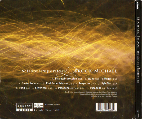Michael Brook - RockPaperScissors (CD, Album) (Near Mint (NM or M-)) - Image 2