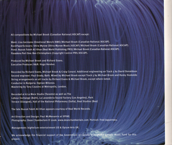 Michael Brook - RockPaperScissors (CD, Album) (Near Mint (NM or M-)) - Image 4