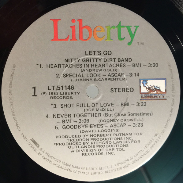 Nitty Gritty Dirt Band - Let's Go (LP, Album) (Mint (M)) - Image 3