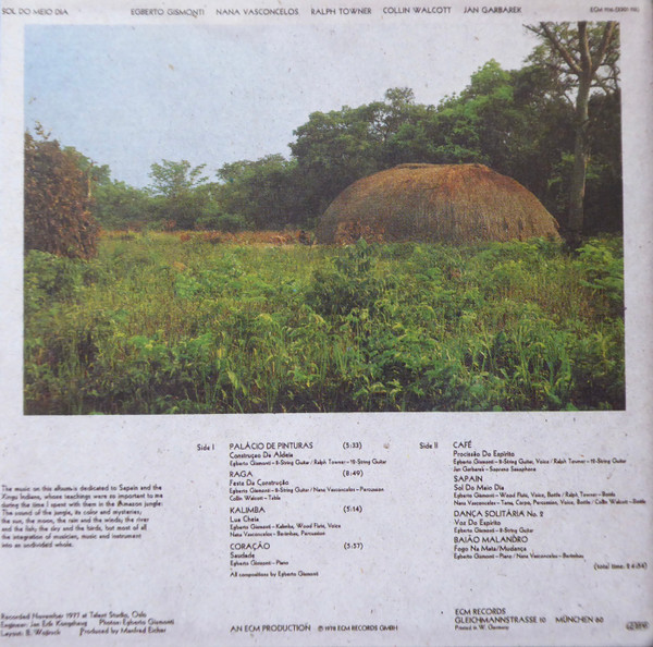 Egberto Gismonti - Sol Do Meio Dia (CD, Album, RE) (Near Mint (NM or M-)) - Image 2