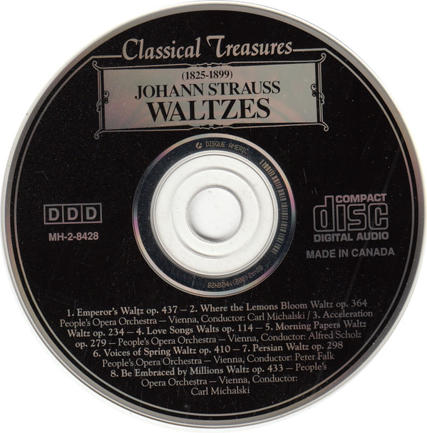 People's Opera Orchestra - Johann Strauss Waltzes (CD, Comp) (Near Mint (NM or M-)) - Image 2