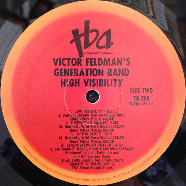 Victor Feldman's Generation Band - High Visibility (LP, Album) (Mint (M)) - Image 4
