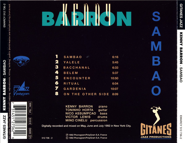 Kenny Barron - Sambao (CD, Album) (Near Mint (NM or M-)) - Image 2