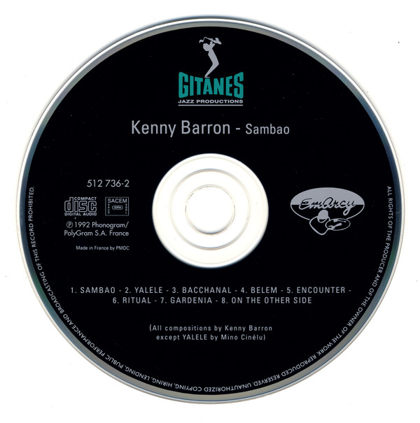 Kenny Barron - Sambao (CD, Album) (Near Mint (NM or M-)) - Image 3