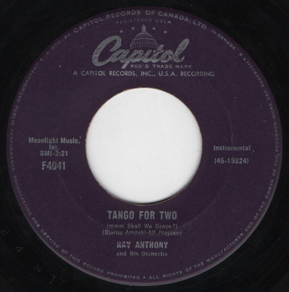Ray Anthony & His Orchestra - Peter Gunn (7", Single) (Near Mint (NM or M-)) - Image 2