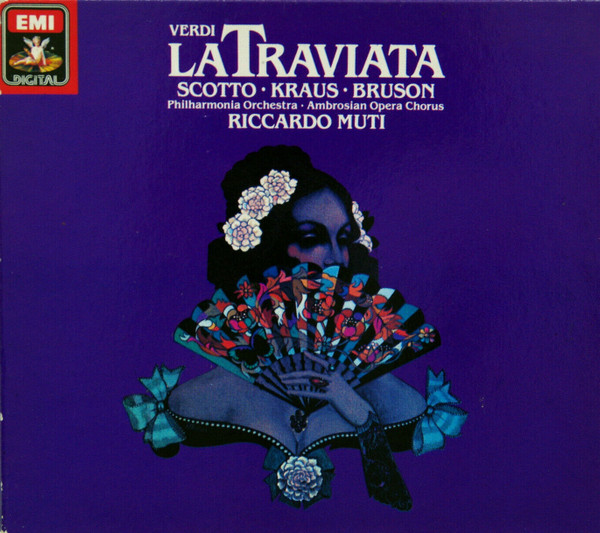 Giuseppe Verdi - Renata Scotto · Alfredo Kraus · Renato Bruson · Philharmonia Orchestra · The Ambrosian Opera Chorus · Riccardo Muti - La Traviata (2xCD, Album, RE + Box, Sli) (Near Mint (NM or M-))