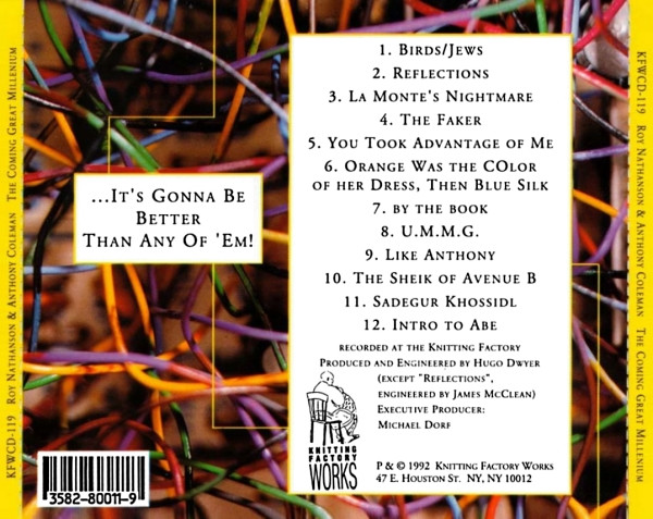 Roy Nathanson & Anthony Coleman - The Coming Great Millenium... (CD, Album) (Near Mint (NM or M-)) - Image 2