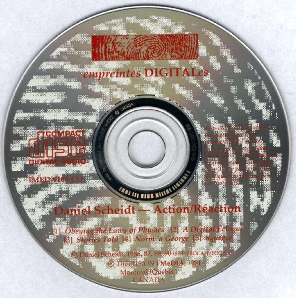 Daniel Scheidt - Action / Réaction (CD, Album) (Near Mint (NM or M-)) - Image 3