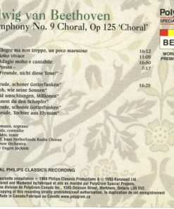 Alternative view of Ludwig van Beethoven Featuring Concertgebouworkest Conducted By Eugen Jochum - Symphony No. 9 'Choral' (CD, Album) (Near Mint (NM or M-))