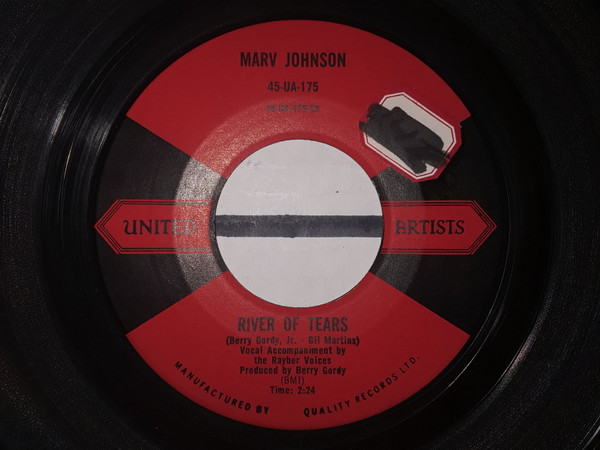 Marv Johnson - I'm Coming Home / River Of Tears (7") (Very Good (VG)) - Image 2