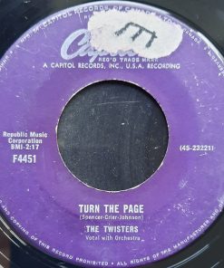 The Twisters (15) - Turn The Page / Dancing Little Clown (7", Single) (Very Good Plus (VG+))
