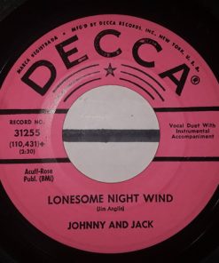 Johnnie And Jack - I'm Always By Myself When I'm Alone / Lonesome Night Wind (7") (Very Good Plus (VG+))