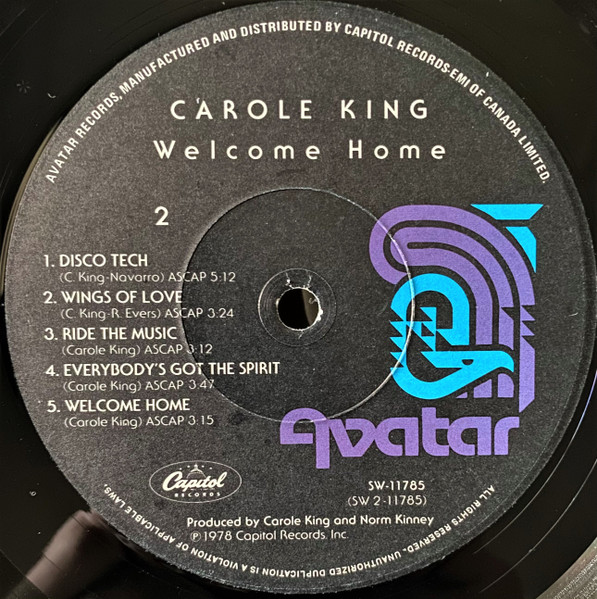 Carole King - Welcome Home (LP, Album) (Mint (M)) - Image 4