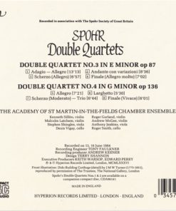 Louis Spohr, Academy Of St. Martin-in-the-Fields Chamber Ensemble - Double Quartets 3 & 4 (CD, Album) (Near Mint (NM or M-)) - Image 3