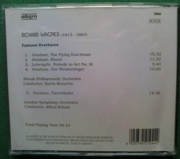 Richard Wagner - Famous Overtures (CD, Comp) (Near Mint (NM or M-)) - Image 2