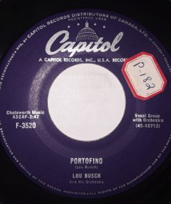 Lou Busch & His Orchestra - Portofino / Friendly Persuasion (7") (Very Good Plus (VG+))