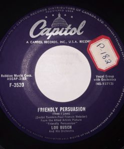 Alternative view of Lou Busch & His Orchestra - Portofino / Friendly Persuasion (7") (Very Good Plus (VG+))