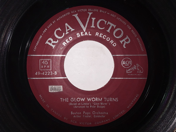 Boston Pops Orchestra ; Arthur Fiedler - TV-Ana / The Glow Worm Turns (7") (Very Good (VG)) - Image 2