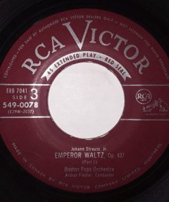Alternative view of Boston Pops Orchestra, Arthur Fiedler - Strauss Waltzes and Polkas (2x7", EP, Mono) (Very Good (VG))