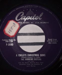 The Andrews Sisters - A Child's Christmas Song / Silver Bells (7") (Very Good Plus (VG+))
