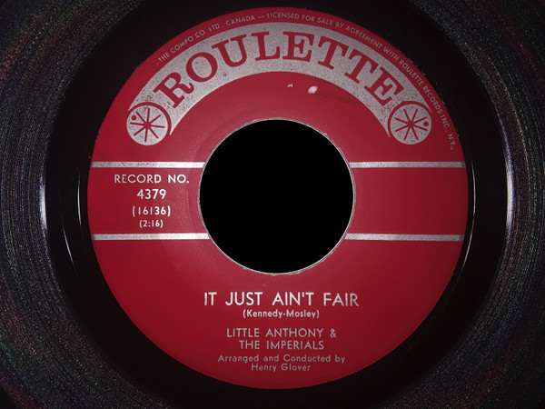 Little Anthony & The Imperials - That Lil' Ole Lovemaker Me / It Just Ain't Fair (7", Single) (Very Good Plus (VG+)) - Image 2