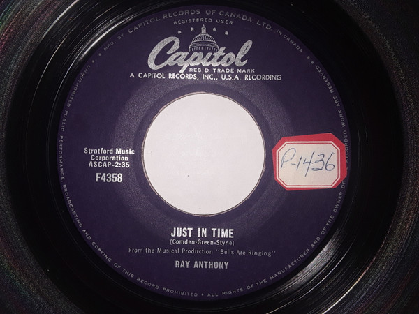 Ray Anthony - Just In Time / Tres Chic (7", Single) (Very Good (VG))
