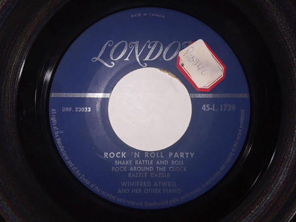 Winifred Atwell - Rock 'N Roll Party (7", Single) (Very Good Plus (VG+)) - Image 2