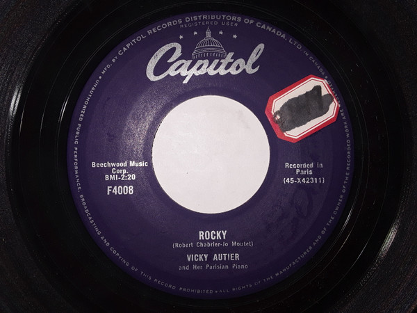 Vicky Autier - Rocky / Good Night Sweetheart (7", Single) (Very Good Plus (VG+))
