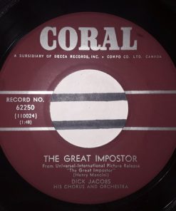 Dick Jacobs - The Great Impostor / A La Parisienne (7", Single) (Very Good Plus (VG+))