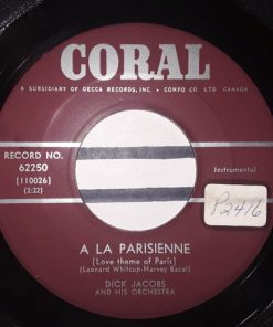 Alternative view of Dick Jacobs - The Great Impostor / A La Parisienne (7", Single) (Very Good Plus (VG+))