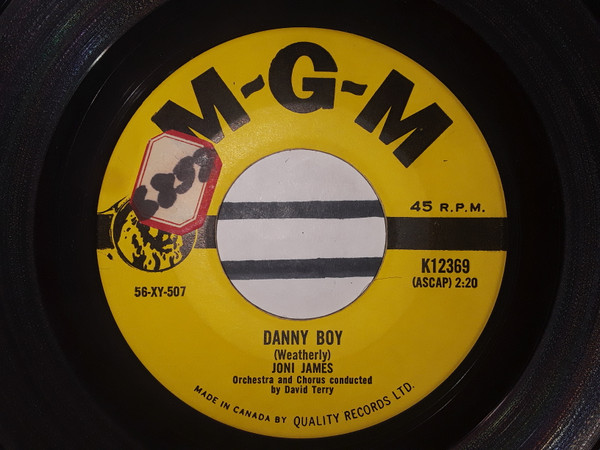 Joni James - To You I Give My Heart / Danny Boy (7", Single) (Very Good (VG)) - Image 2