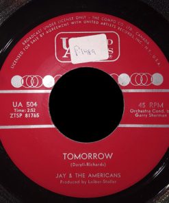 Alternative view of Jay & The Americans - Yes / Tomorrow (7") (Very Good Plus (VG+))