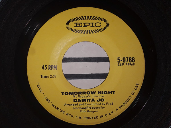Damita Jo - Silver Dollar / Tomorrow Night (7", Single) (Near Mint (NM or M-)) - Image 2