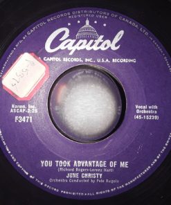 June Christy - You Took Advantage Of Me / Intrigue (7", Single) (Very Good (VG))