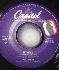 Alternative view of June Christy - You Took Advantage Of Me / Intrigue (7", Single) (Very Good (VG))